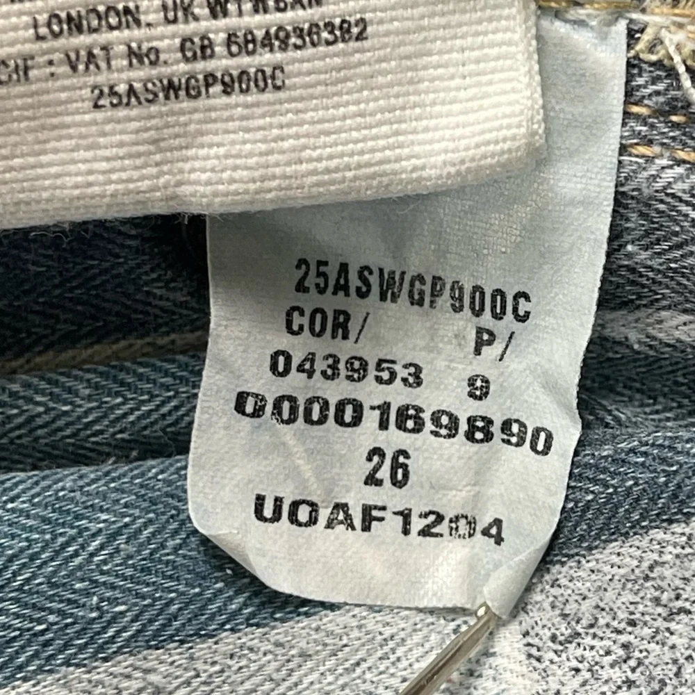 Pilcro and the Letterpress Jeans Womens 26 Stet Blue Denim Skinny‎ Anthropologie